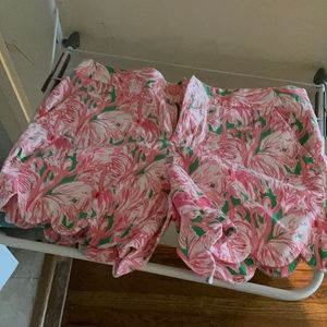Lily Pulitzer scalloped shorts